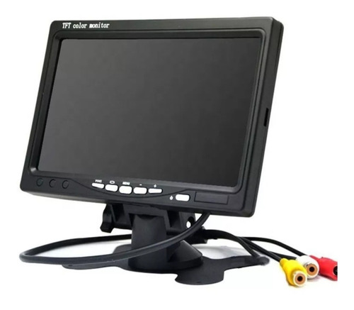 Monitor 7  Tft Plano 2 Entradas De Video Remoto Cctv Car