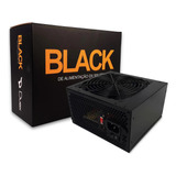 Fonte Atx 500w Real Bivolt Duex Black, Dx 500 Fse C/cabo