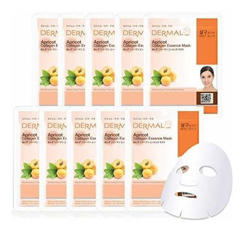 Mascarillas - Dermal Apricot Collagen Essence Facial Mask Sh