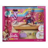 Muñeca Barbie Gimnasta Barra De Equilibrio Gjm72