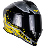 Casco Kov Motociclista Dc Batman Cerrado Certificado Ece 