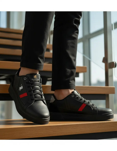 Tenis Hombre Casual Negro Polo Club 14504111
