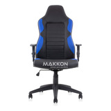 Cadeira Gamer Preta C/ Azul Mk-793 A - Makkon