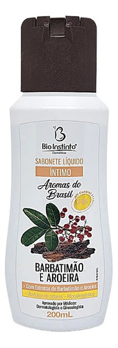 1 Un Sabonete Íntimo Barbatimão E Aroeira Bio Instinto 200ml