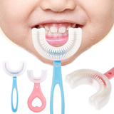 Escova De Dentes Infantil Formato Em U 360º Grau De Silicone