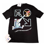 Playera Off White Tom & Jerry