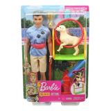 Barbie Ken Entrenador De Perros Mattel Gjm34 Lanus