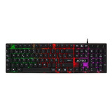 Teclado Acteck-x Alambrico Aurean Modelo X100 Usb Led 3