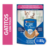 Alimento Húmedo Cat Chow Gatitos Pollo Sobres De 85g Np