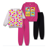 Kit 2 Conjunto Moletom Juvenil Roupa Menina Atacado