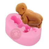 Molde Silicona Bebe Baby Shower 3d Pequeño Fondant Porcelana