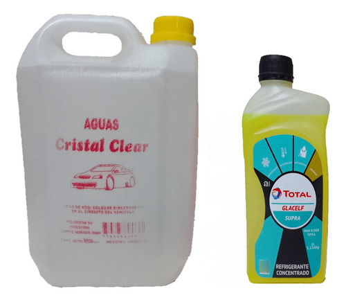 Kit Refrigerante Total Amarillo X1 + Agua Destilada X5