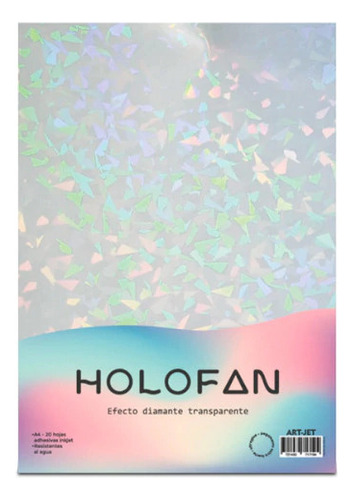 Holofan Adhesiva - Diamante Transparente - Art Jet® -20h- A4