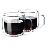 Unbreakable Tazas De Café De Vidrio De Doble Pared, 10.1 F.