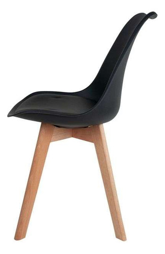Kit 2 Cadeiras Leda Saarinen Wood Estofada Design