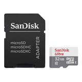 Sandisk Micro Sd Ultra 32gb Clase 10 100mbs Con Adaptador