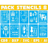 Pack De Vectores Corte Laser - 200 Stencils Variados N°8