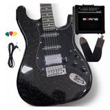 Kit Guitarra Seizi Fun Katana Musashi Hss Allblack Cuboborne