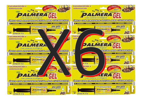 Gel Mata Cucarachas Palmera X6 - g a $1292