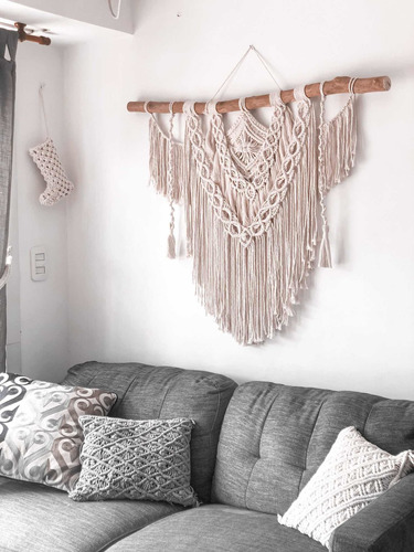 Tapiz Macramé 80x80cm Tejido Wallhanging Home Deco