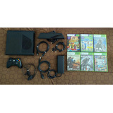 Xbox 360 E 250 Gb Negro + Kinect + Diadema + 6 Juegos