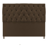 Cabeceira Sofia 160 Cm Queen Size Suede Marrom Am Decor