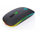 Mouse Sem Fio Led Usb Recarregável Longa Duração Silencioso