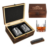 Zhaoxian Whiskey Stones Set De Regalo Con 2 Vasos De Whisky