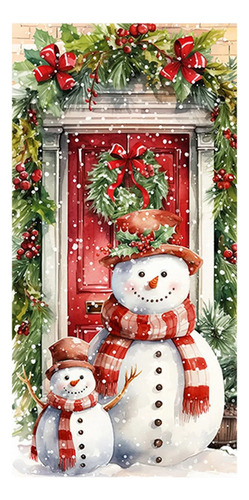 Cubierta De Puerta Navideña De 35 X 71 Pulgadas, Estampado D