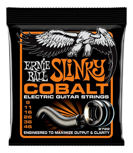 Ernie Ball Cuerdas Guitarra Electrica Slinky Cobalt 9-46