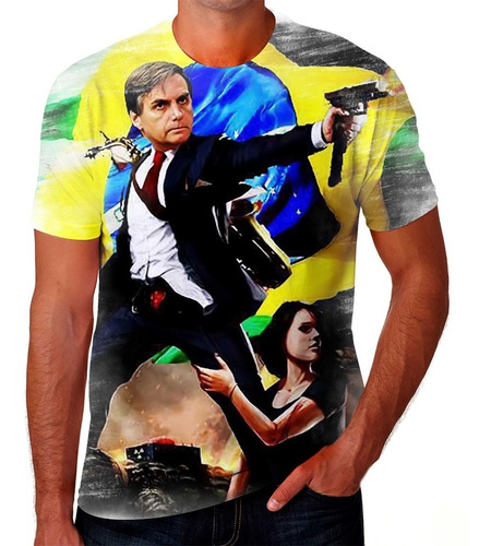 Camisa Camiseta Bolsonaro Presidente Brasil  Envio Rápido 01