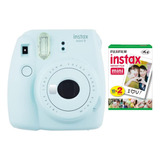 Instax Mini 9 Instant Camera (ice Blue) Paquete De Paqu...