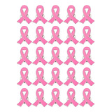 100 Pin Lazo Rosa Lucha Contra Cancer D Mama Broche + Regalo