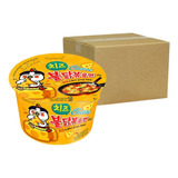 Sopa Instantánea Ramen Coreano Buldak Samyang Queso Big Bowl Caja 16 Pzs 105g