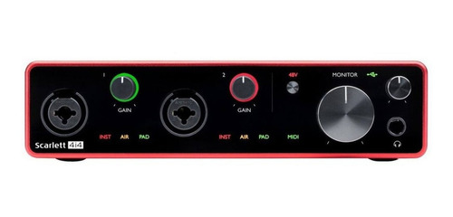 Interface Scarlett 4i4 3 Geraçao - Focusrite + Nf + Garantia