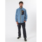 Cortaviento Azul Full Zip Hombre Glaciar