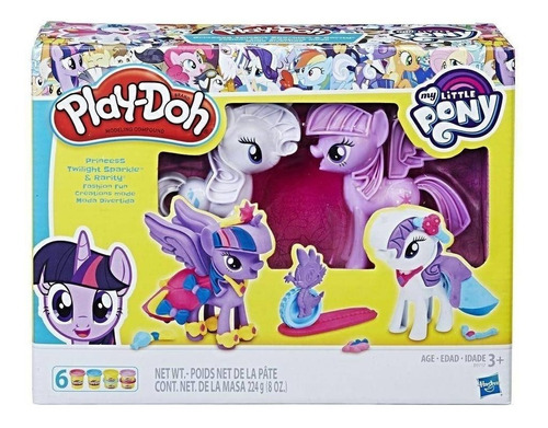 Play Doh Masa Little Pony Moda Divertida Rarity B9717 Hasbro