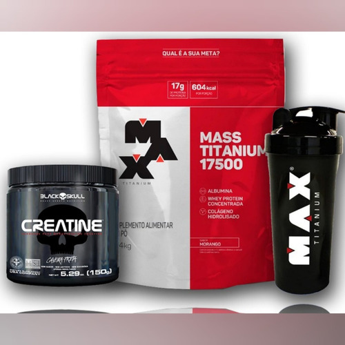 Kit Ganho De Peso: Hipercalórico 1,4 Kg Max + Creatina Turbo