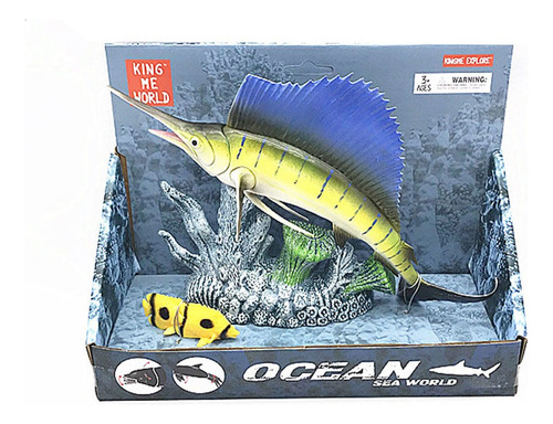 Ocean Sea World Pez Marlin Figura Articulada Figura 17 Cm