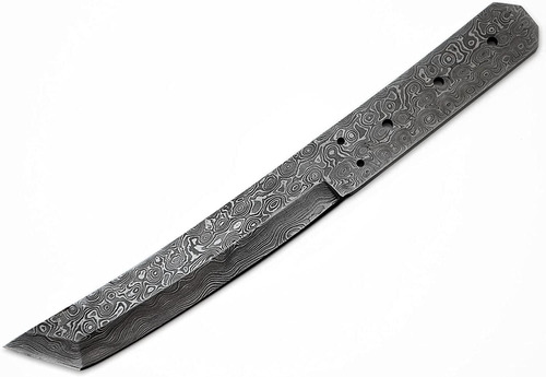 Hoja De Cuchillo Acero De Alto Carbono Damasco Tallado