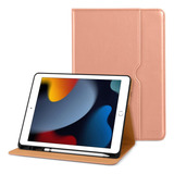 Funda New Para iPad 10.2 Dtto 9a/8a/7a Gen Cuero/rose Gold