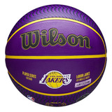 Balón De Baloncesto Wilson De Los Angeles Lakers, Jugador De La Nba, Color Morado Lebron