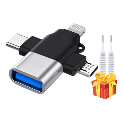 3 En 1 Otg Usb 30 Para Micro Usb Tipo C Y Conector Lightning | MercadoLibre