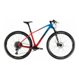 Mountain Bike Oggi Agile Pro Gx 2021 Aro 29 17  12v Freios De Disco Hidráulico Câmbio Sram Gx Eagle Cor Vermelho/azul