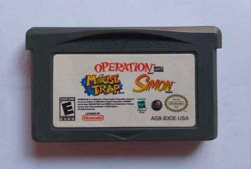 Mouse Trap / Operation / Simon Gameboy Advance 