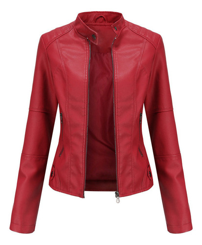 1 Chaqueta De Moto De Cuero De Ocio For Mujer