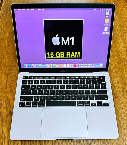 Macbook Pro M1. Mem. 16 Gb. Ssd 512 Gb. Ciclos 122