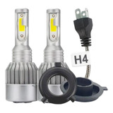 Par Super Led Farol Foco Simples Alto + Baixo 6500k 20000 Lm