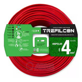 Cable Unipolar 4mm Trefilcon Rojo Rollo X 50mts