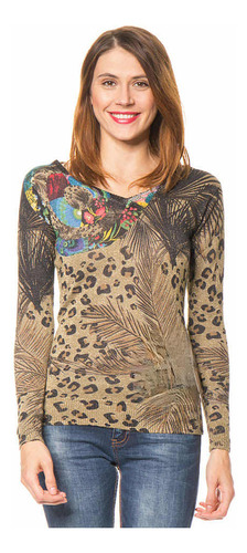 Sweater Desigual M Nuevo Print Lurex